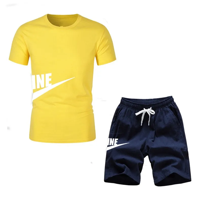 Men Summer Fitness Suit