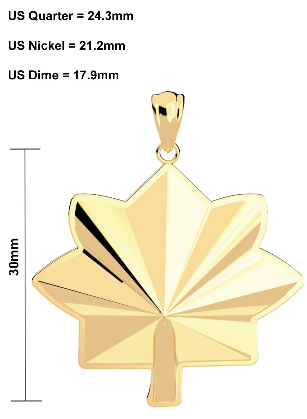 Men's 10k or 14k Yellow US Marine Corps Major Officer Pendant