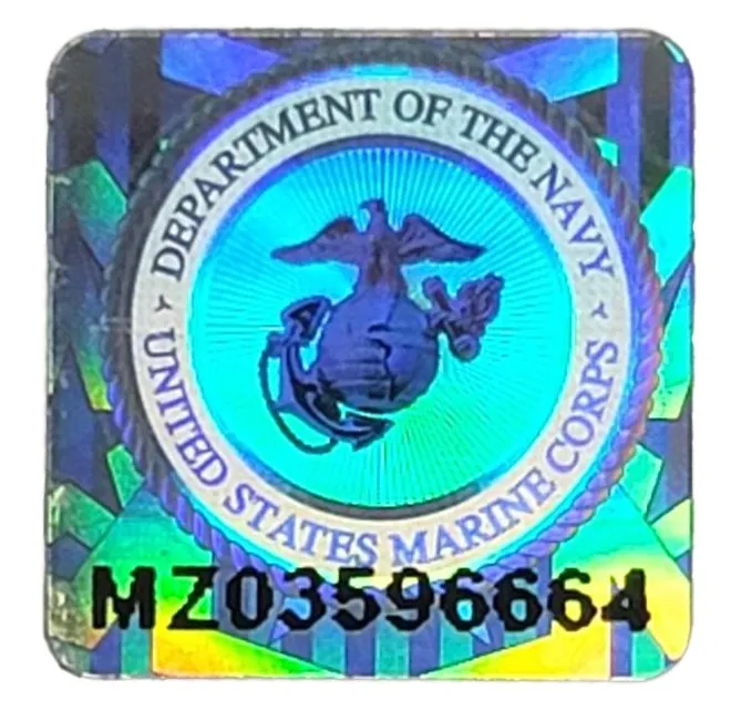 Men's 10k or 14k Yellow US Marine Corps Major Officer Pendant