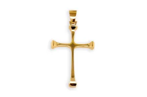 Men's 18kt Gold Large Cross Pendant 4.3 grams