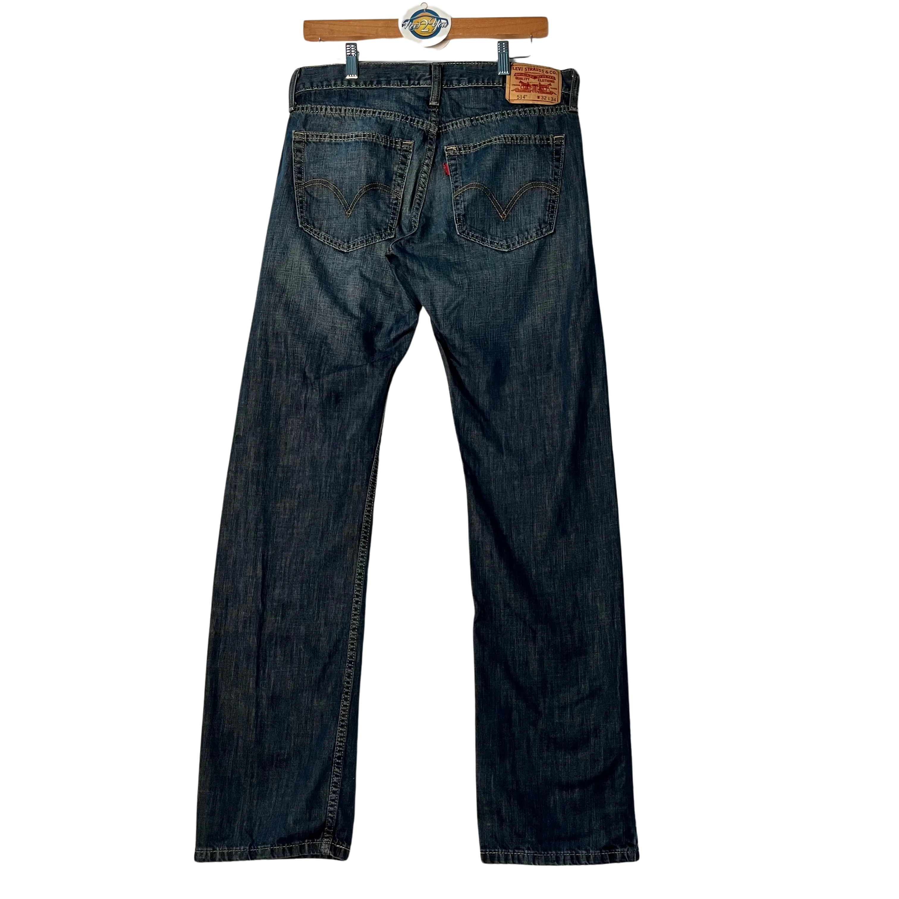 Men's 514 Dark Blue W/Yellow Stitch (Levi's)