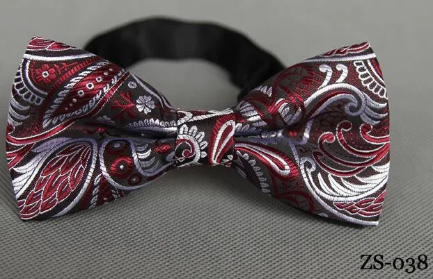 Men's Bow Tie Gold Paisley Bow tie