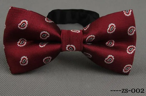 Men's Bow Tie Gold Paisley Bow tie