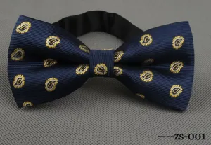 Men's Bow Tie Gold Paisley Bow tie