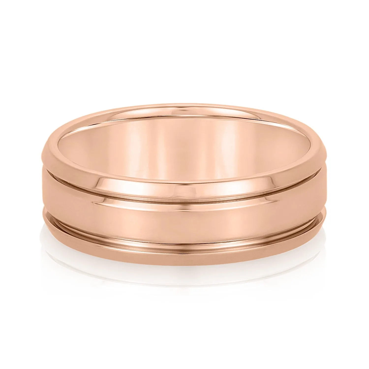 Men's Classic Double Inlay Wedding Band