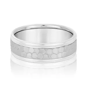 Men's Classic Flat Hammered Band