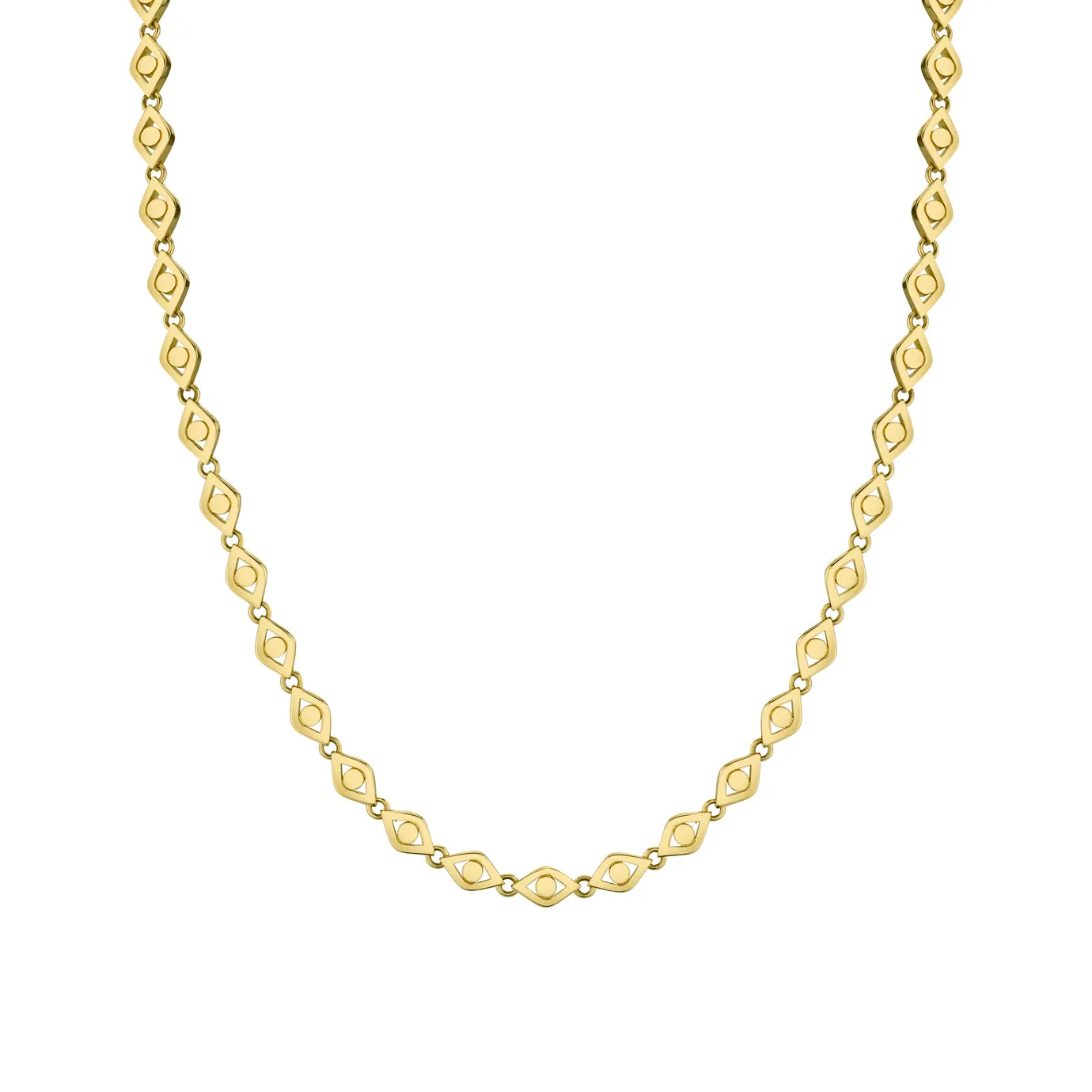 Men's Collection Pure Gold Eye Link Necklace