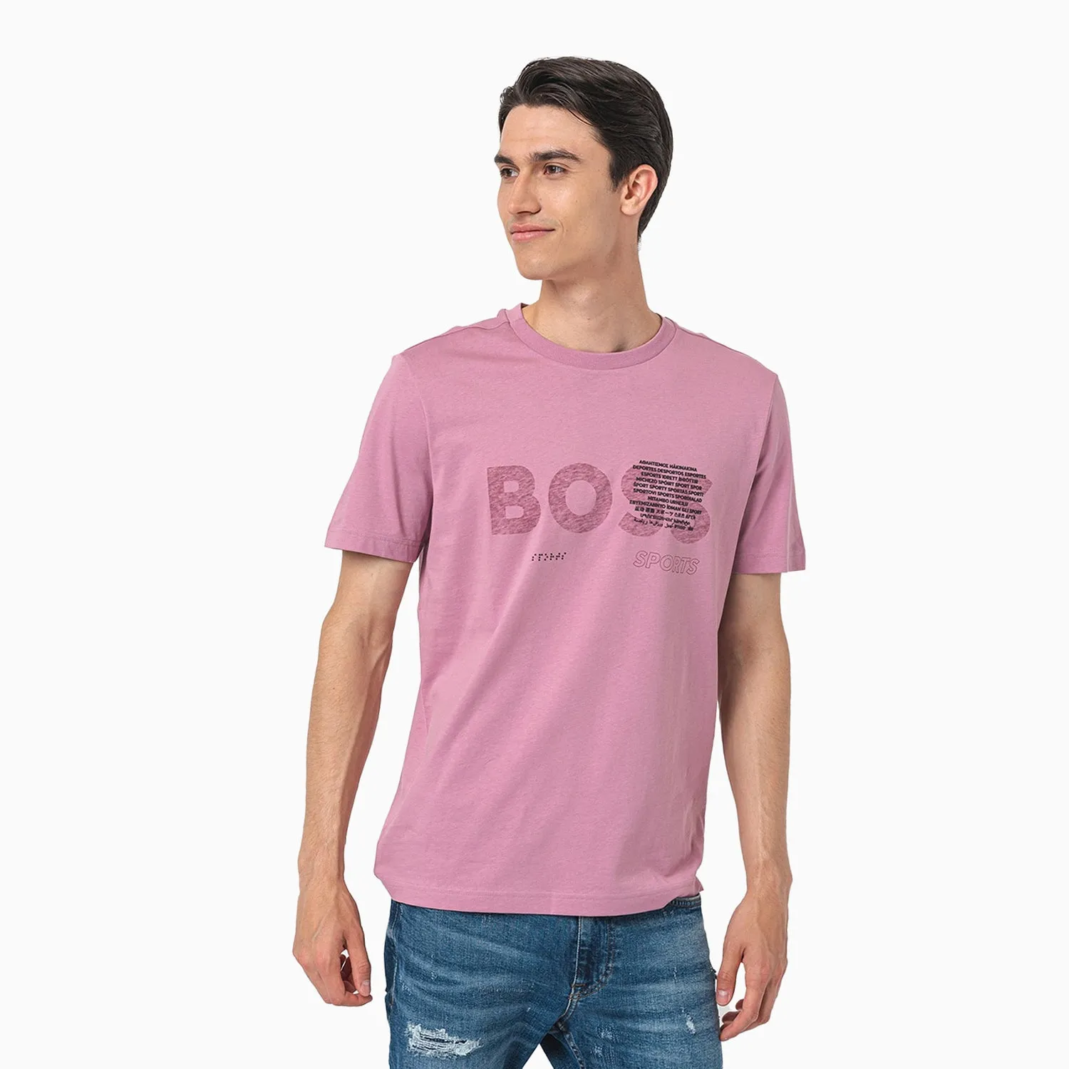 Men's Cotton Jersey Regular Fit T-Shirt With Signature Artwork