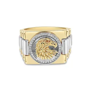 Men's Eagle Fashion with CZ in 10kt Gold