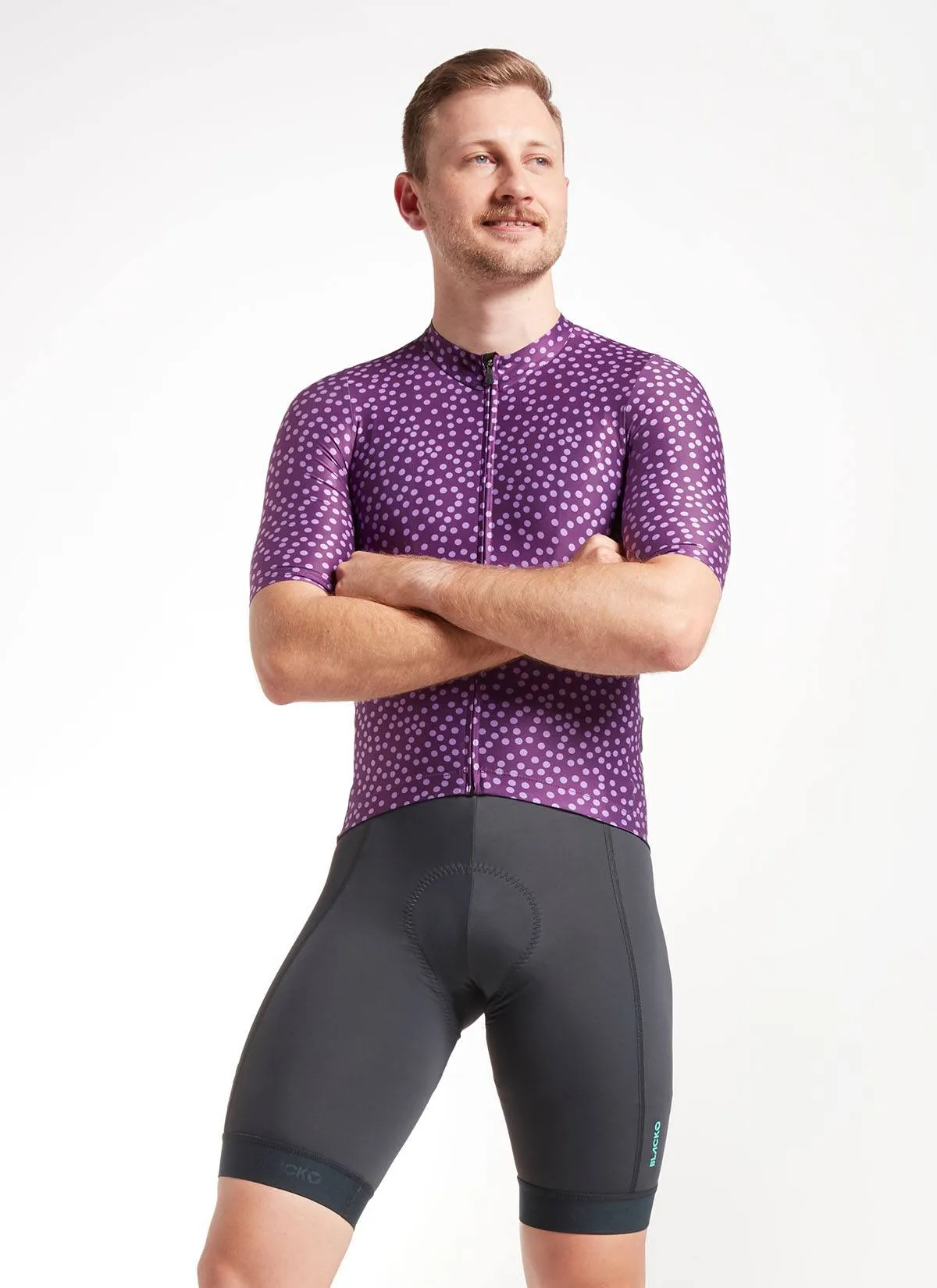 Men's Essentials TEAM Jersey - Italian Plum Dots