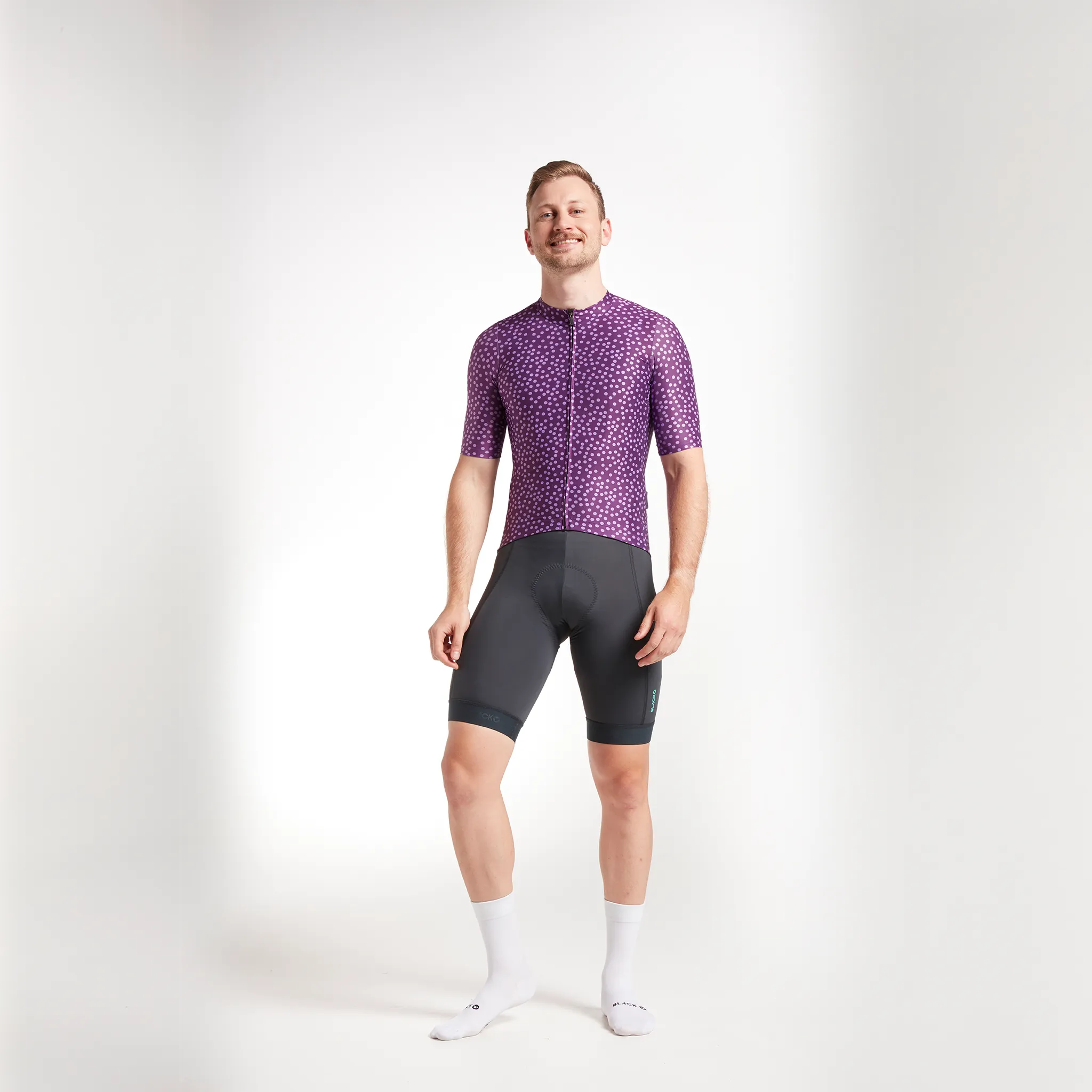Men's Essentials Team Jersey - Italian Plum Dots