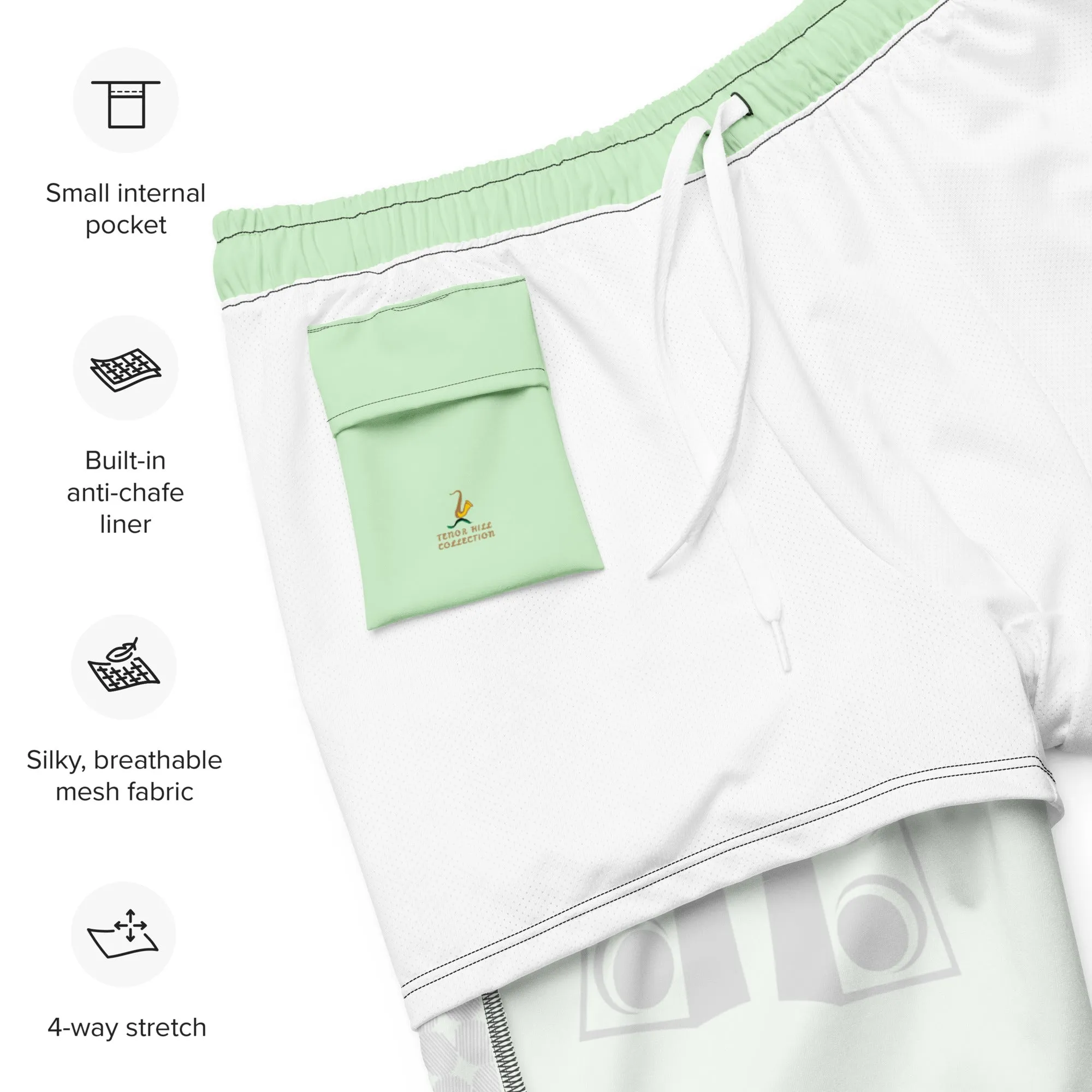 Men's Green Swim Trunks