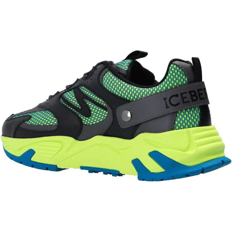 Men's Iceberg Sneakers With Black Thread Laces Shoes