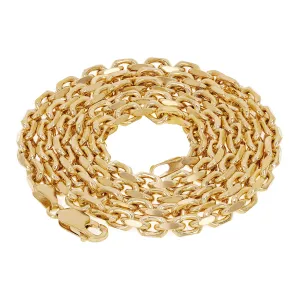 Men's Italian 14k Yellow Gold Solid Heavy Link Chain Necklace 2.2mm - 5.9mm 18" - 28"