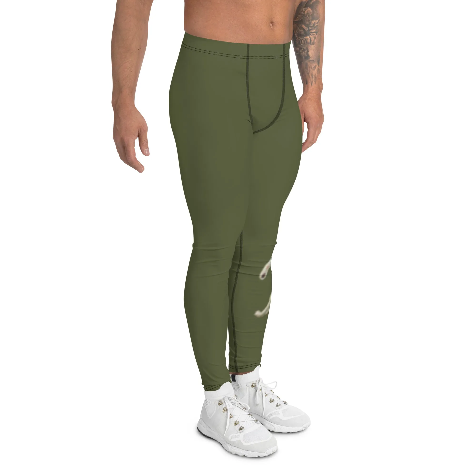 Men's Leggings in the Army Green "Dexter" (Meggings)