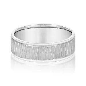 Men's Patterned Minimalist Design Band