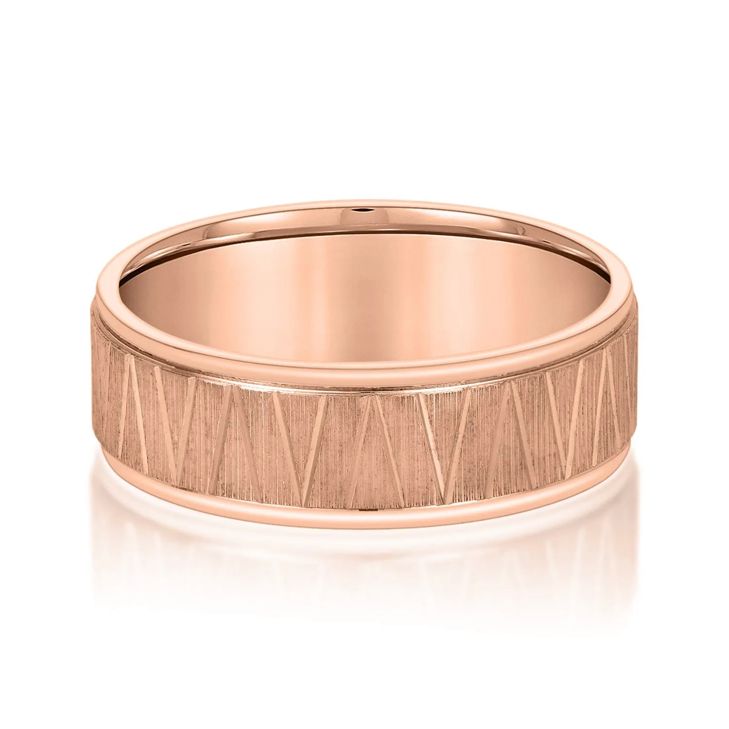 Men's Patterned Minimalist Design Band