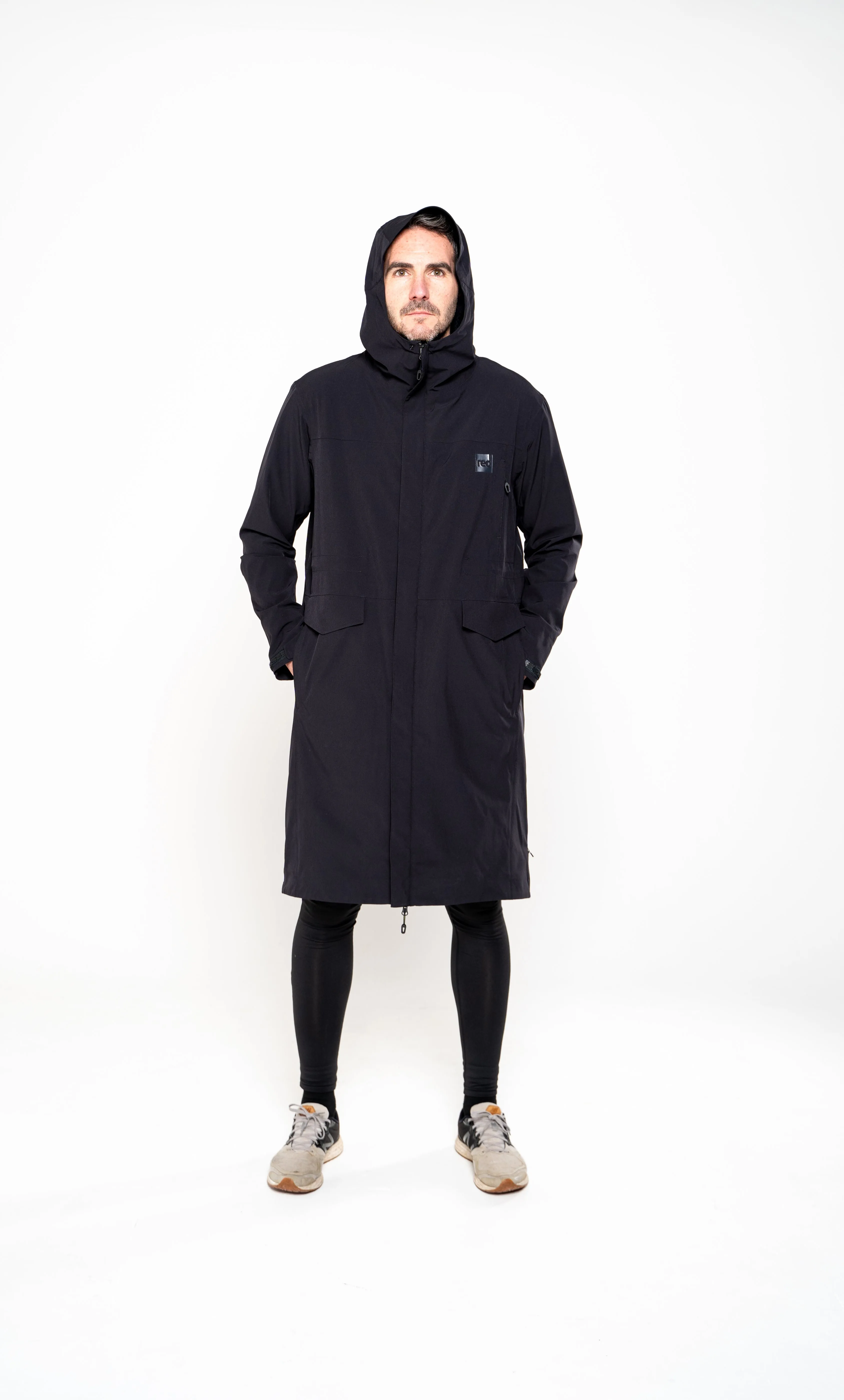 Men's Pursuit Waterproof Lightweight Changing Robe Jacket - Obsidian Black