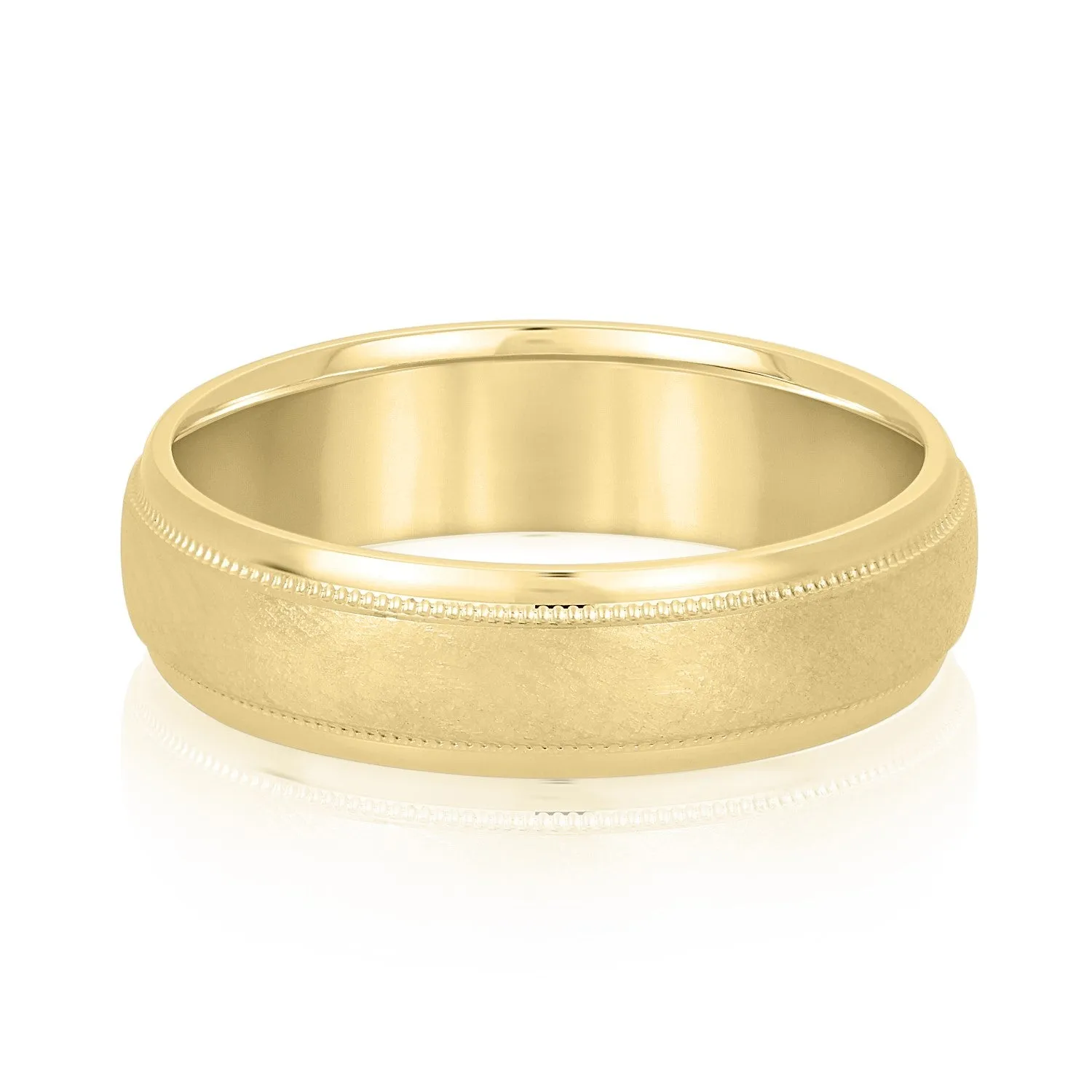 Men's Step Cut Edges Wedding Band