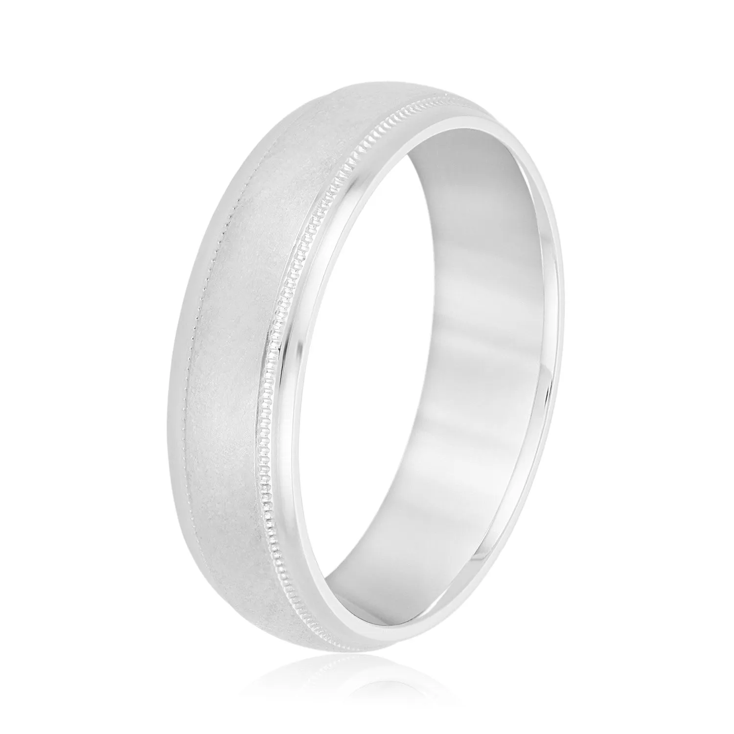 Men's Step Cut Edges Wedding Band