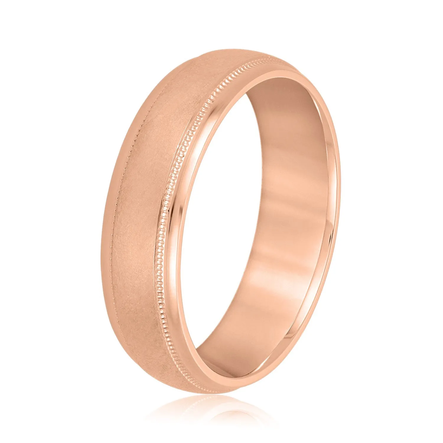 Men's Step Cut Edges Wedding Band