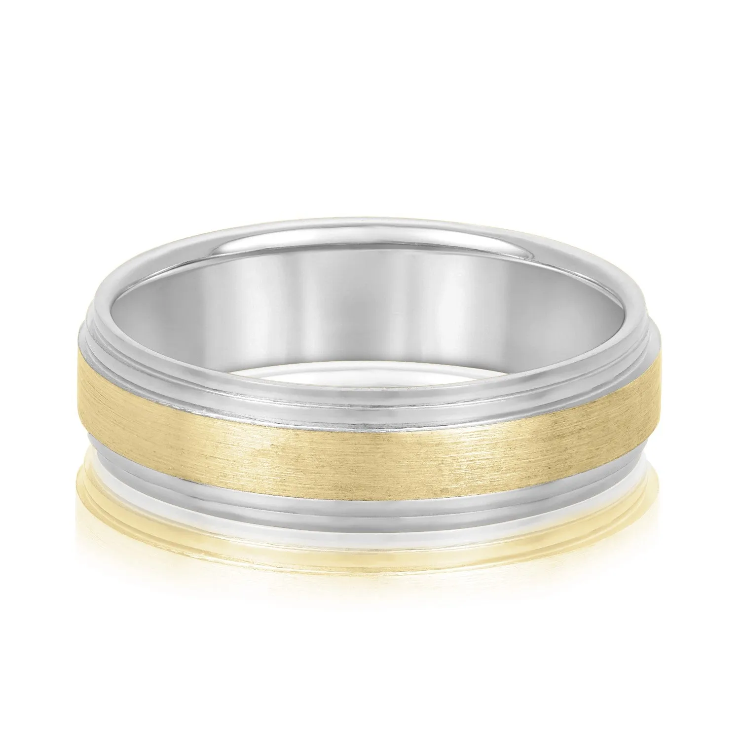 Men's Timeless Band with Step Edge