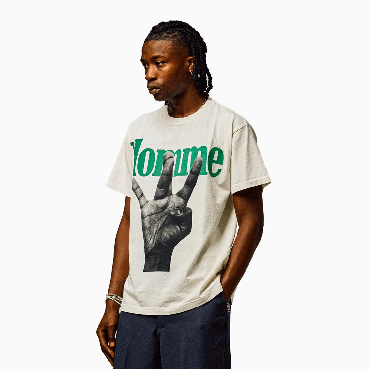 Men's Twisted Fingers Short Sleeve T-Shirt
