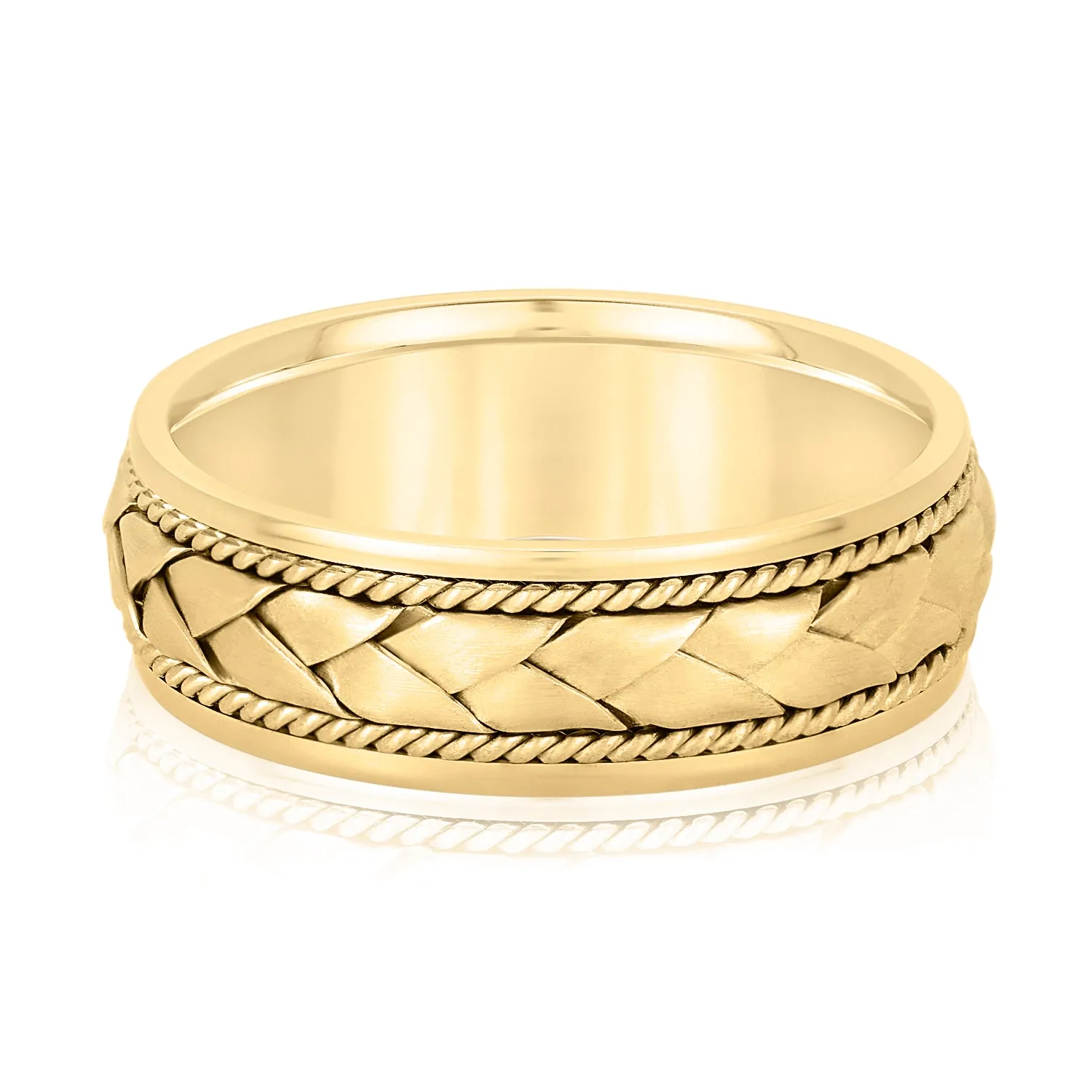 Men's Twisted Rope Braided Weave Band