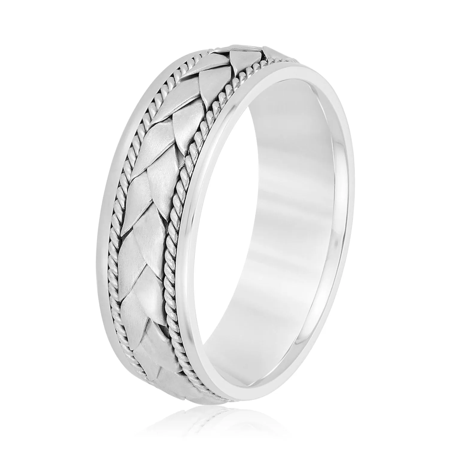 Men's Twisted Rope Braided Weave Band