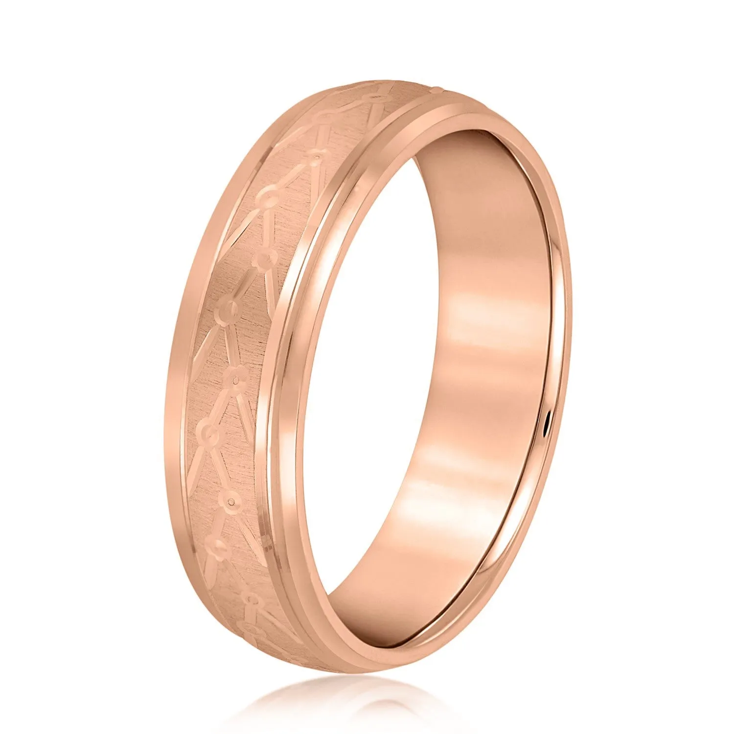Men’s Unique Structured Pattern Design Band
