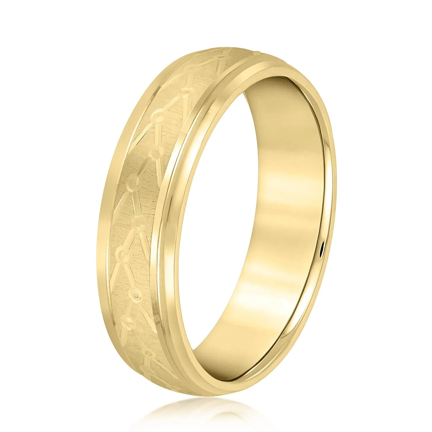 Men’s Unique Structured Pattern Design Band