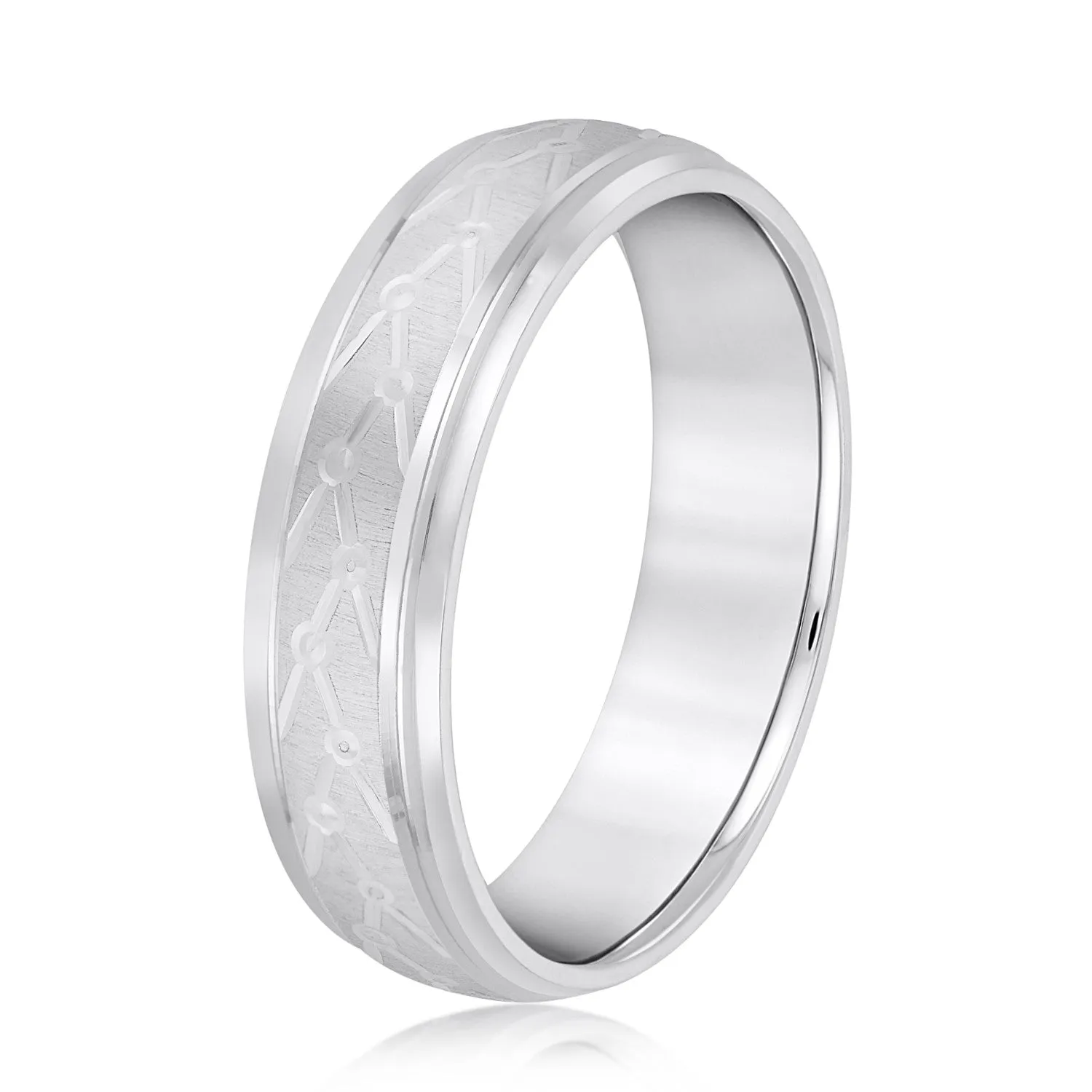 Men’s Unique Structured Pattern Design Band