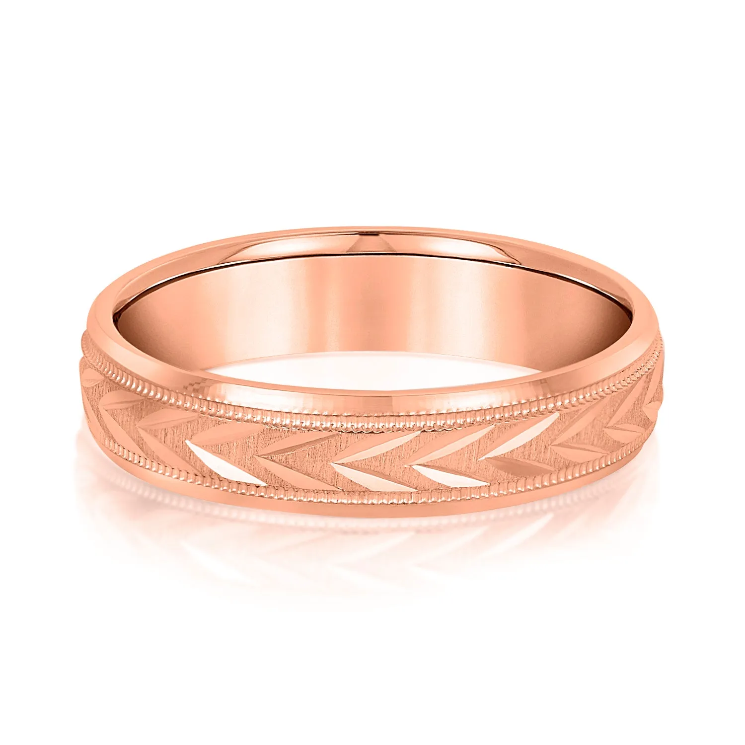 Men's Wheat Crown Comfort Fit Wedding Band