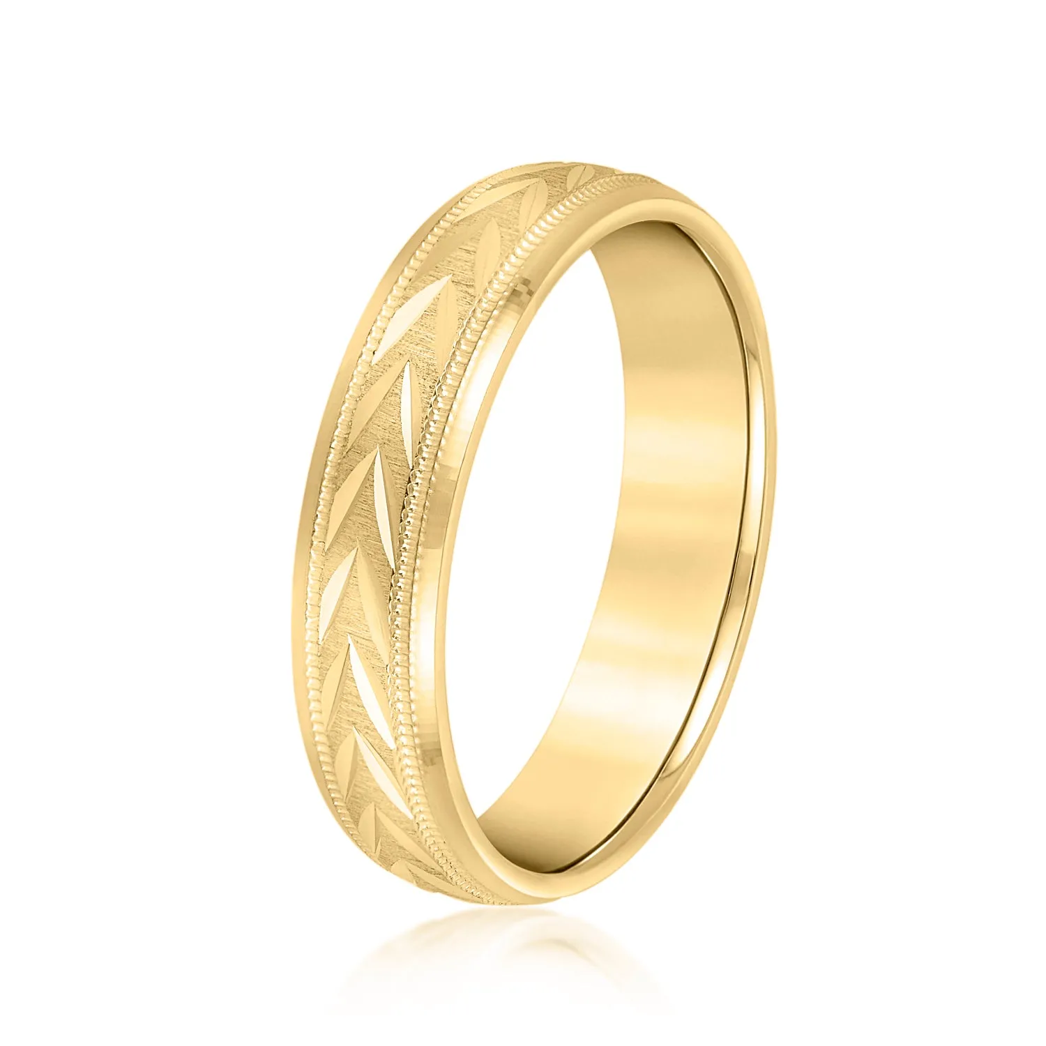 Men's Wheat Crown Comfort Fit Wedding Band