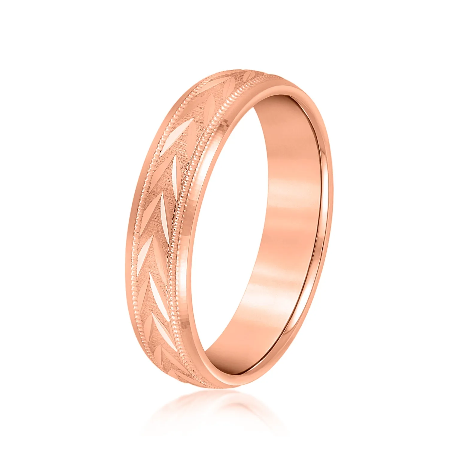 Men's Wheat Crown Comfort Fit Wedding Band