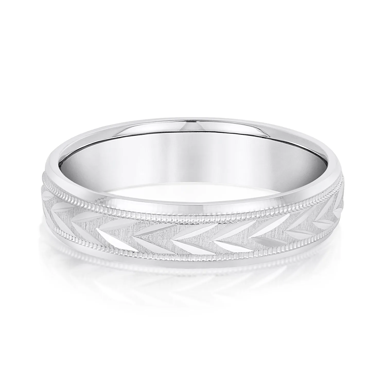 Men's Wheat Crown Comfort Fit Wedding Band