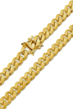 Miami Cuban Link Chains, 6mm, 10k Gold, Chose Hollow or Solid