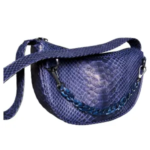 Midnight Blue Half Moon Bag