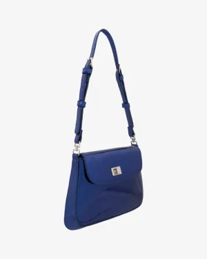 MILA BAG - METALLIC BLUE