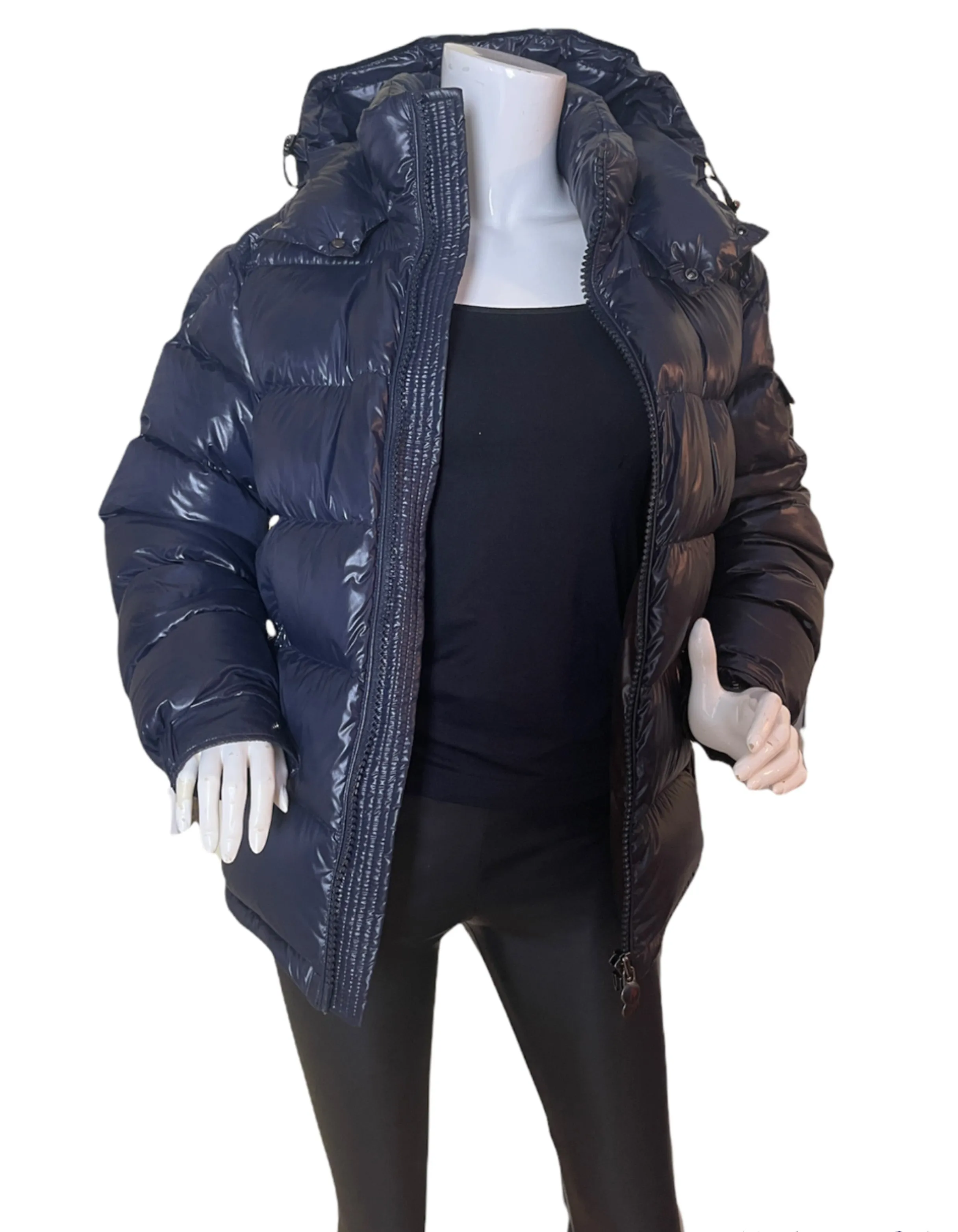 Moncler Men's Blue Down "Maya" Puffer Jacket sz 2/ US M