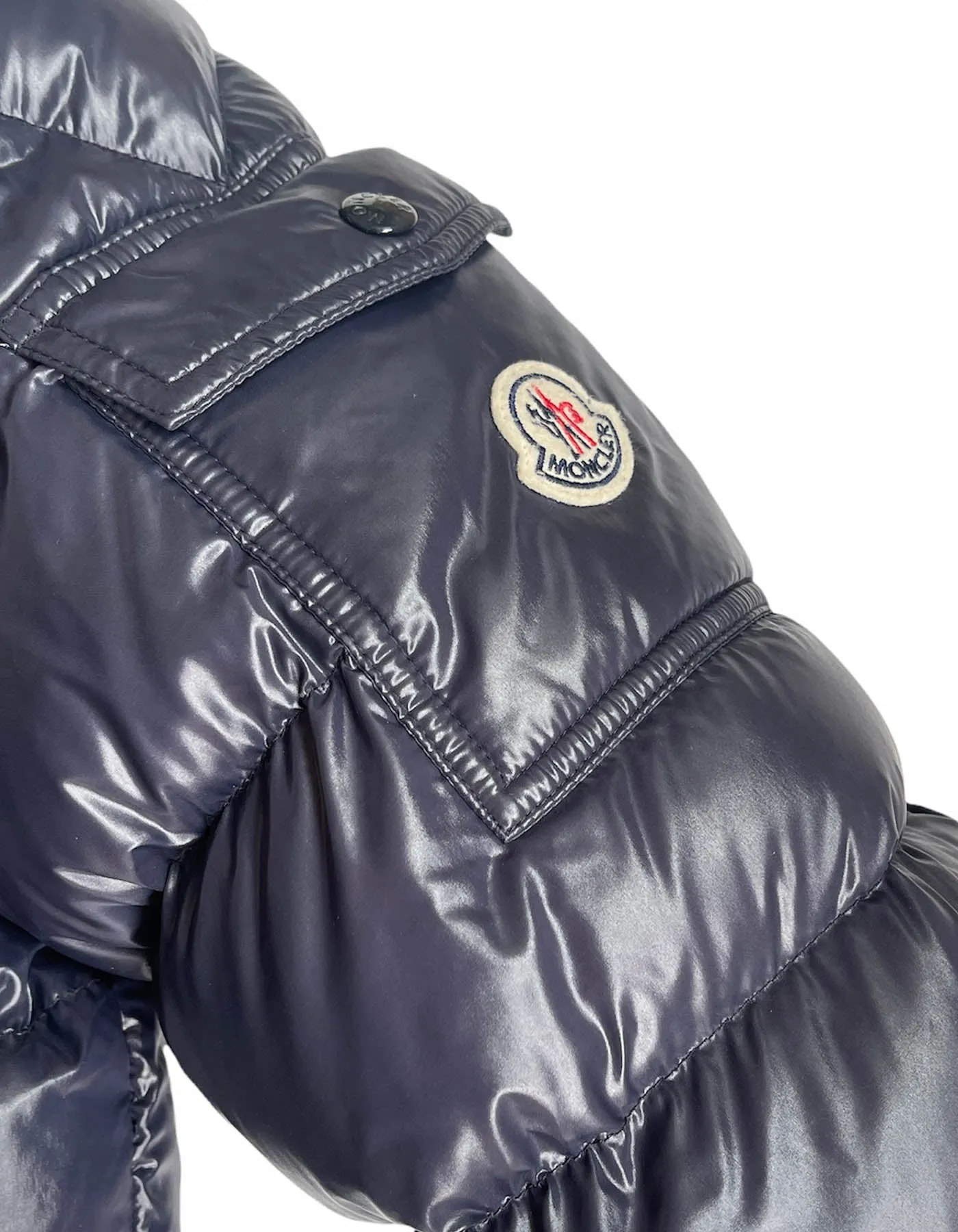 Moncler Men's Blue Down "Maya" Puffer Jacket sz 2/ US M