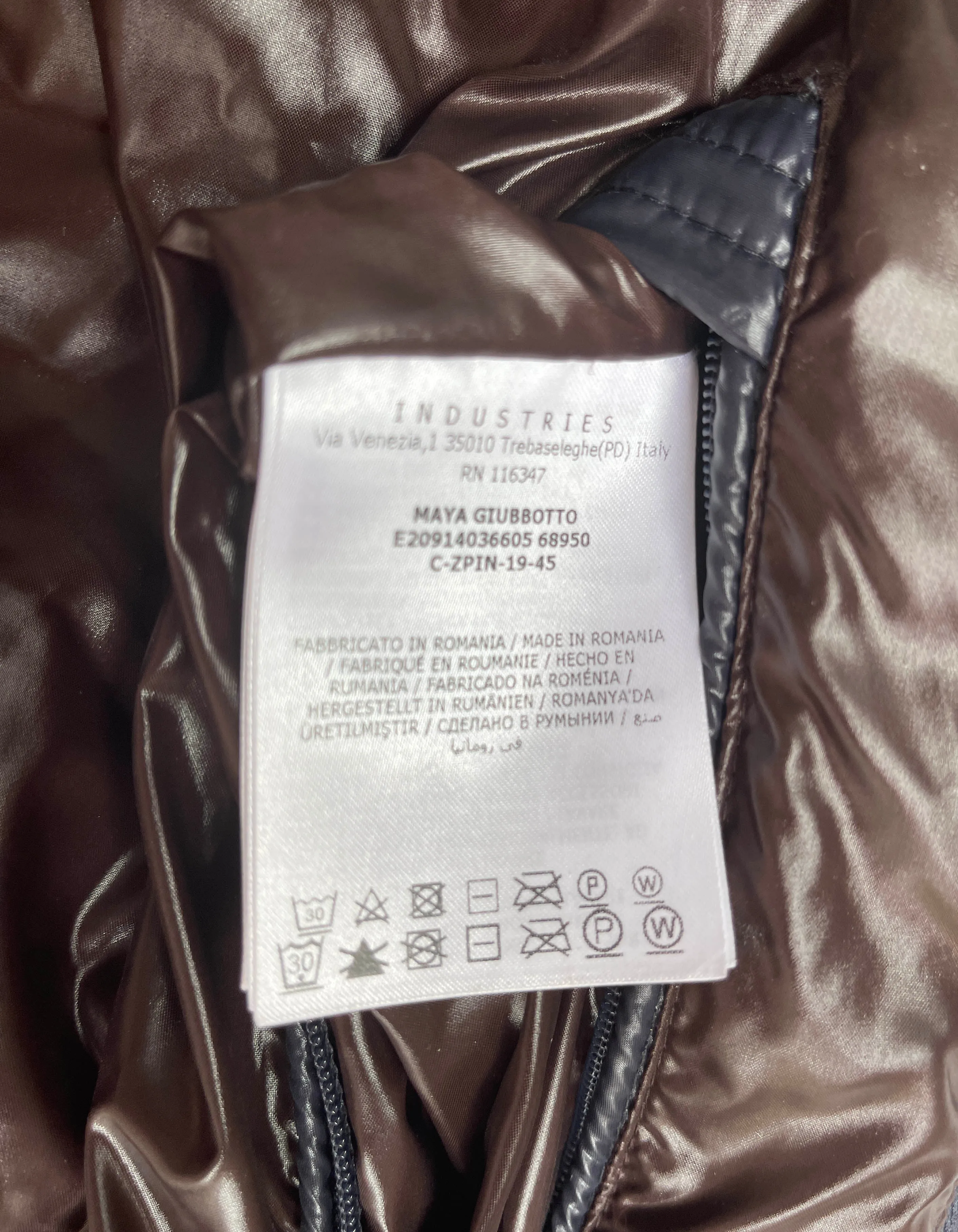 Moncler Men's Blue Down "Maya" Puffer Jacket sz 2/ US M