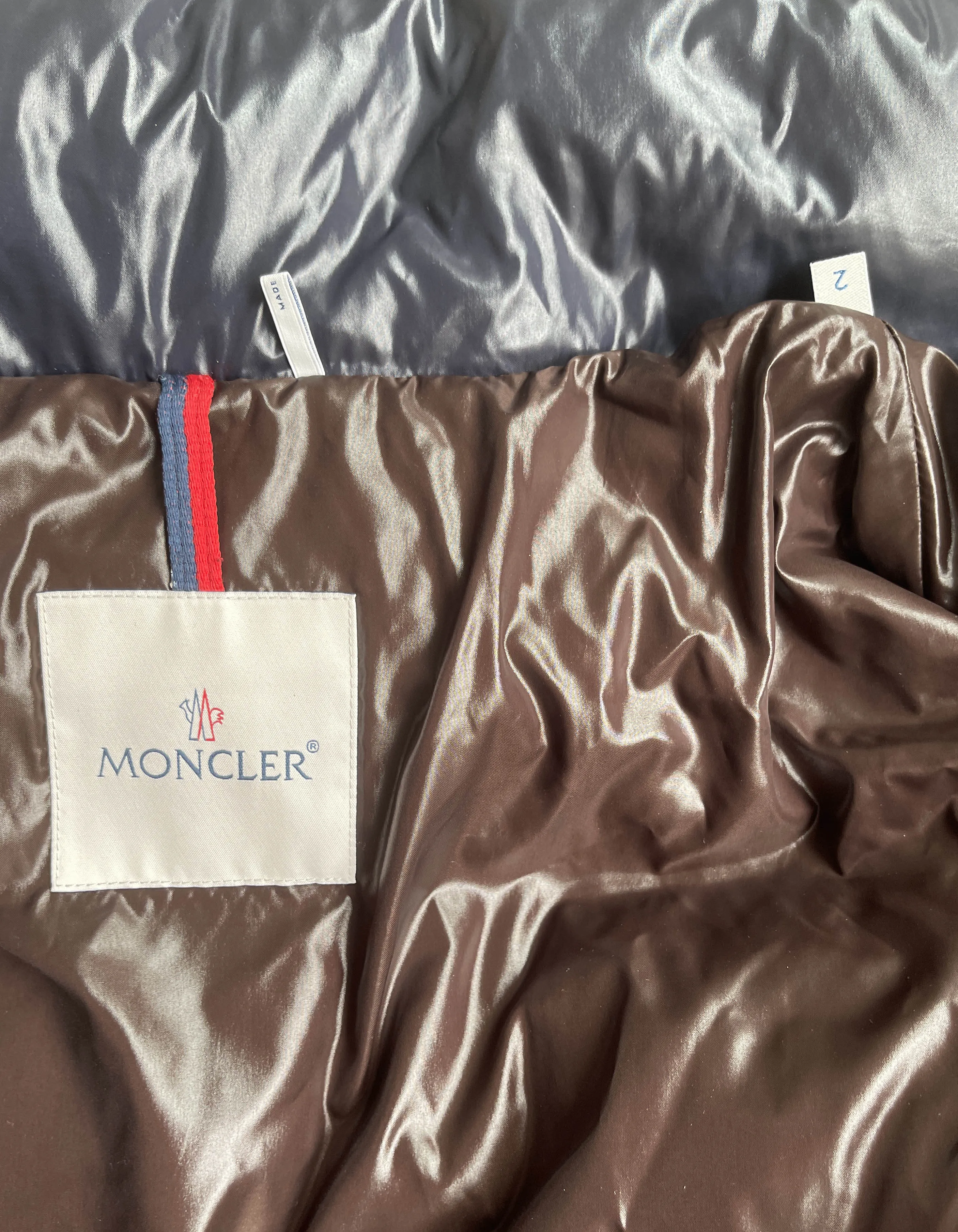 Moncler Men's Blue Down "Maya" Puffer Jacket sz 2/ US M