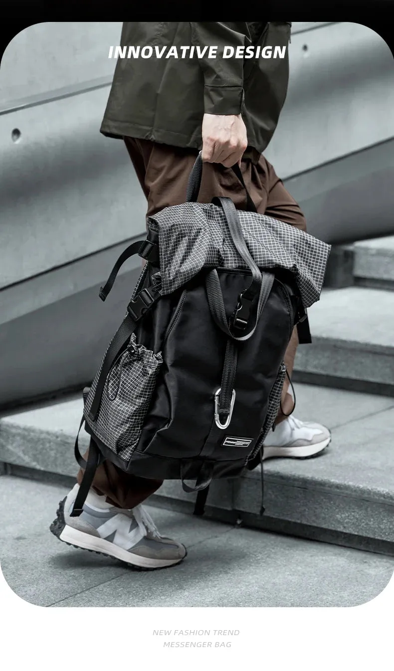 Motorcycle Secure checkout Roll Capacity Expandable Bags Riding Large Backpack Hike Sports Outdoor Backpack Waterproof Sale event Men's Travel Top
