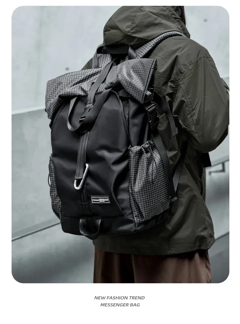 Motorcycle Secure checkout Roll Capacity Expandable Bags Riding Large Backpack Hike Sports Outdoor Backpack Waterproof Sale event Men's Travel Top