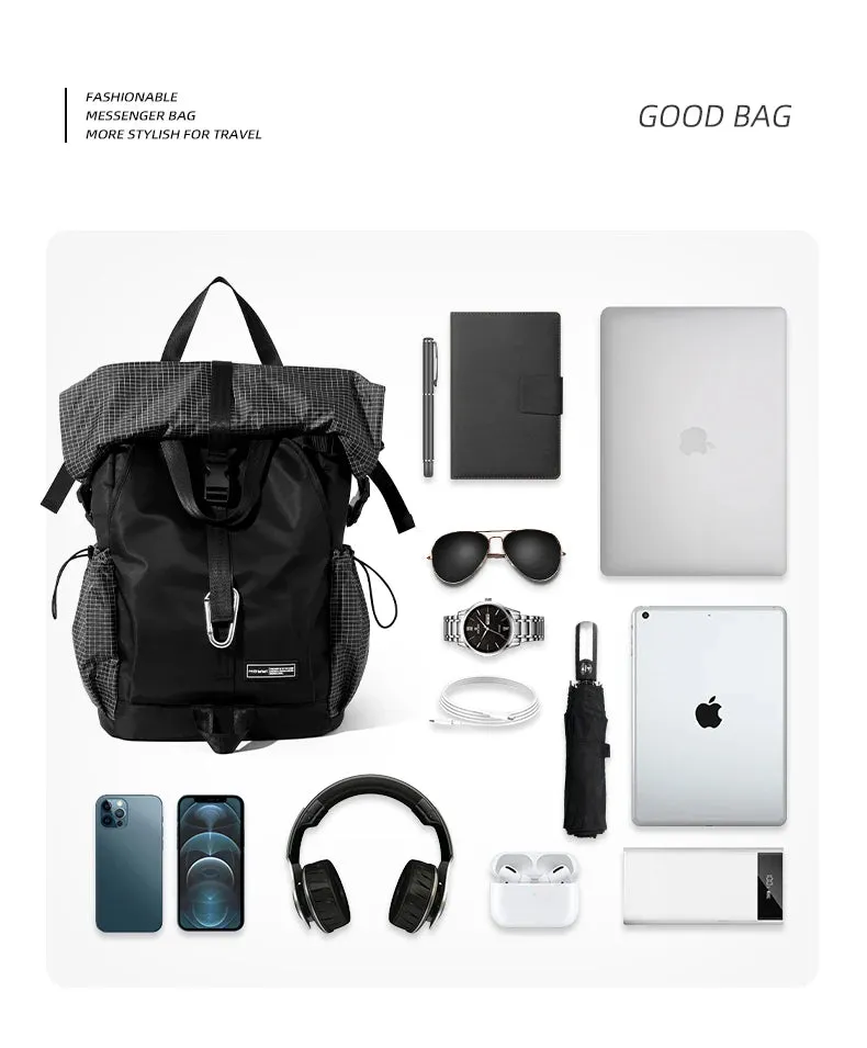 Motorcycle Secure checkout Roll Capacity Expandable Bags Riding Large Backpack Hike Sports Outdoor Backpack Waterproof Sale event Men's Travel Top