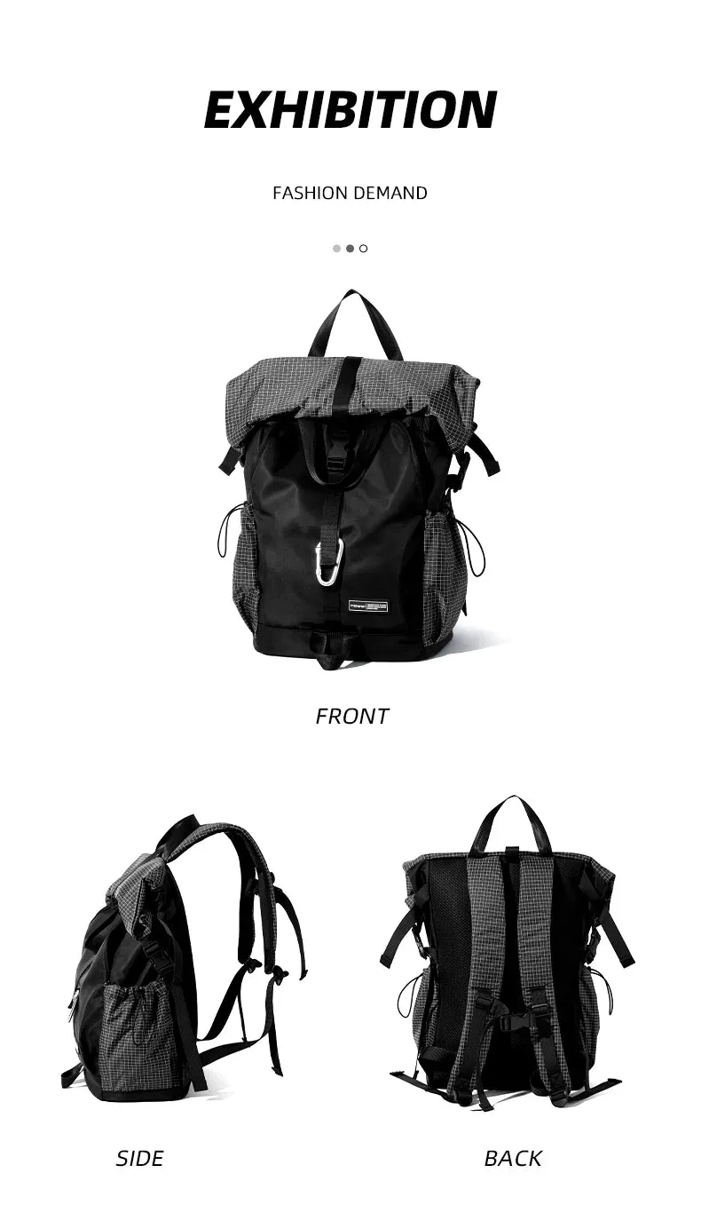 Motorcycle Secure checkout Roll Capacity Expandable Bags Riding Large Backpack Hike Sports Outdoor Backpack Waterproof Sale event Men's Travel Top