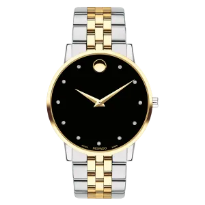 Movado Men's Museum Classic Diamond Accent Two-Tone 0607202