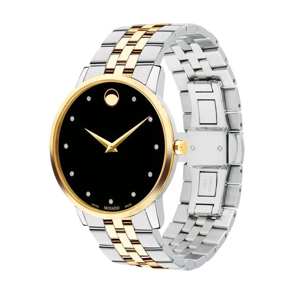 Movado Men's Museum Classic Diamond Accent Two-Tone 0607202