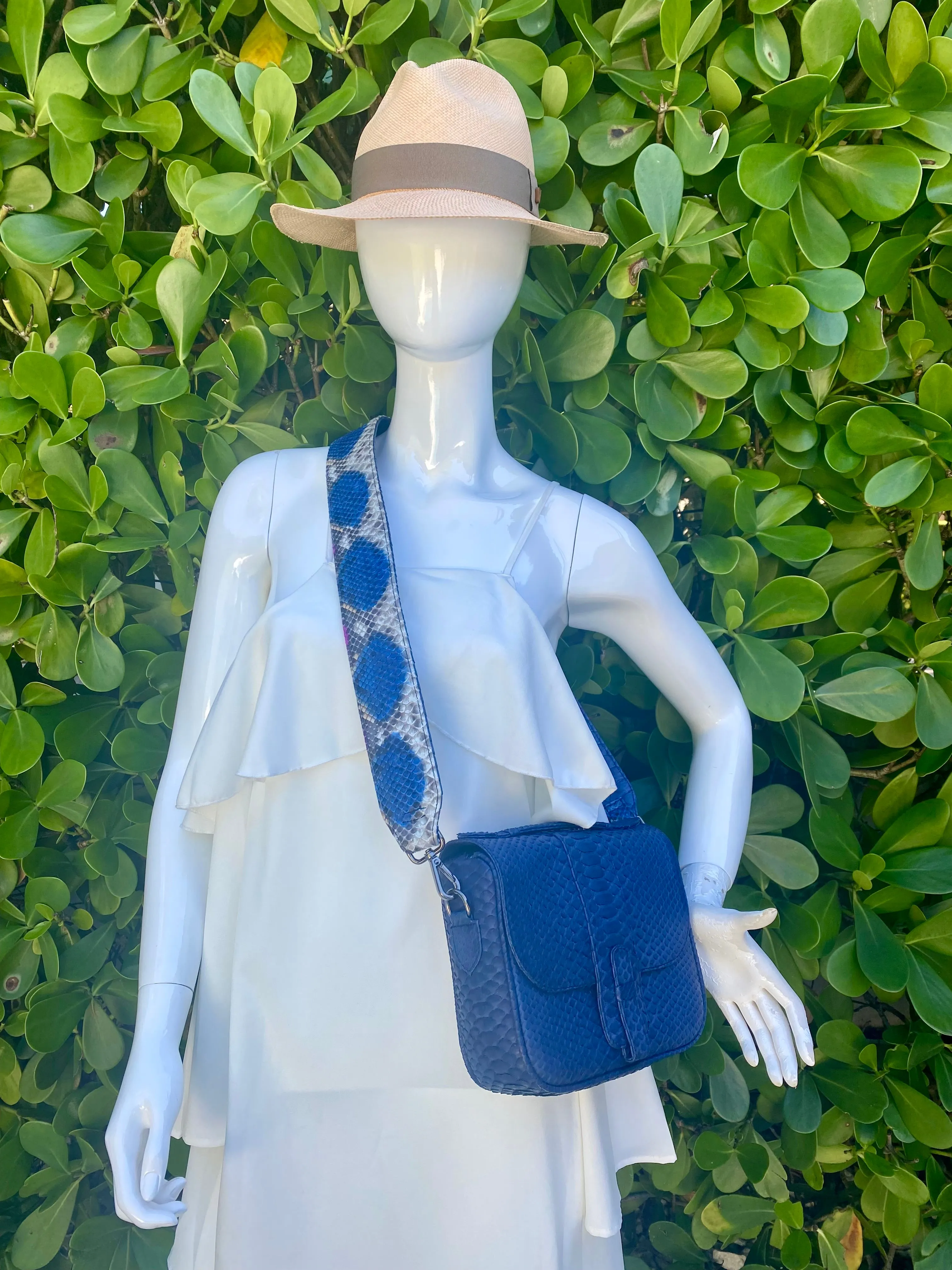 Navy Blue Box Bag